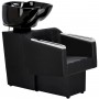 Σετ μαύρου χρώματος Pikos για κομμωτήριο και 2 περιστρεφόμενα υδραυλικά καρέκλες κομμωτηρίου με ποδοστήριο κινητή μπούκα κεραμικός νιπτήρας βρύση ντουζιέρα - 2