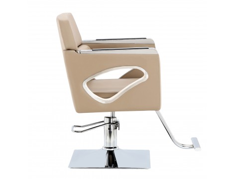 Καρέκλα κομμωτηρίου Bianka υδραυλική περιστρεφόμενη καρέκλα για κομμωτήριο χρωμιωμένο ποδαρικό καρέκλα κομμωτή - 3