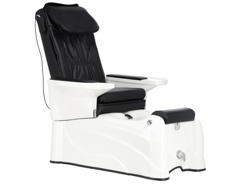 Ηλεκτρική καρέκλα καλλυντικών με μασάζ για πεντικιούρ ποδιών σε ινστιτούτα σπα μαύρος