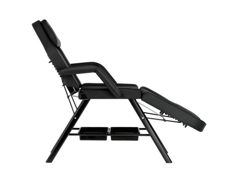 Κλασική καλλυντική  καρέκλα σπα μαύρη - 3