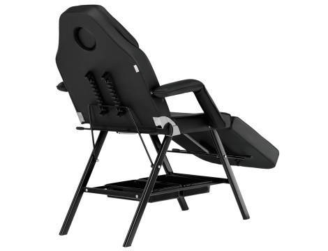 Κλασική καλλυντική  καρέκλα σπα μαύρη - 5