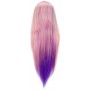 Κεφαλή προπόνησης Iza 70 cm IZA-04, πολύχρωμα θερμικά μαλλιά + λαβή, κεφαλή χτενίσματος κομμωτηρίου, κεφαλή άσκησης - 3